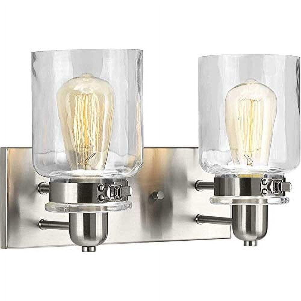Idb | Bathroom Vanity Light Fixture - Bath Interior Lighting Brushed Nickel 2