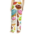 thumbnail image 3 of Balery Color Donut print Women's Pajama Pants,Ultra Lightweight Pjs,Lounge Pant-X-Large, 3 of 9