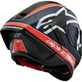 thumbnail image 2 of Alpinestars Supertech R10 Team Street Motorcycle Helmet - Matte Black/Carbon Red Fluo/Blue / Small, 2 of 2