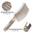 thumbnail image 5 of Fashion Curved Vent Brush for Blow Drying Styling Detangling Hair Brush Row Brush for Short Thick Tangles Curly Hair, 5 of 7