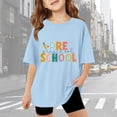 thumbnail image 2 of Miaoju Toddler Girl Shirts 2t Crewneck Solid Color Short Sleeve T Shirts Comfortable Summer Tops Girls Summer Tops T-Shirts, 2 of 6