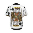 thumbnail image 2 of King Of Spades Playing Card Print Active Baseball Jersey for Men and Women, poker Button Down Women’s Baseball Team Shirts., 2 of 4