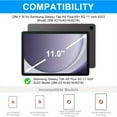 thumbnail image 3 of Flip-Top Keyboard Case for Samsung Galaxy Tab A9, Detachable Wireless Keyboard Cover, 3 of 11