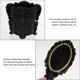 thumbnail image 2 of Piao Vintage Handheld Mirror Comb Set, 5pcs Vanity Makeup Mirror Cepillos para el cabello Juego de peines Desenredar Cepillo para el cabello Peine de cola de rata con soporte para peine - Negro ACTIVE Biensenido a ACTIVE, 2 of 3
