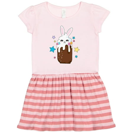 

Inktastic Easter Chocolate Bunny Drink with Stars Gift Toddler Girl Dress