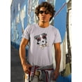 thumbnail image 2 of Border Collie Dog Eyeglasses T-Shirt Men -Image by Shutterstock, Male 5X-Large, 2 of 4