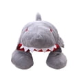 thumbnail image 1 of GOOHOCHY Forma de tiburón Almohada para el cuello con capucha Novedad Sombrero de tiburón Sombrero de tiburón lindo Accesorios de ropa de cosplay divertidos Almohada de viaje Juguete de peluche Apoyos, 1 of 7
