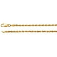 thumbnail image 1 of 18" 2.5 mm Diamond-Cut Rope Chain in 14k Yellow Gold, 1 of 4