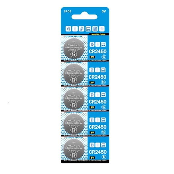 ANXPTIME 5Pcs CR2450 Lithium Coin Cell Batteries for Gaming Consoles and Tools