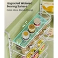 thumbnail image 5 of 8-Tier Adjustable Over the Door Pantry Organizer with 2 Sets Hooks Fits Most Doors, Hanging Spice Rack for Pantry Door Organizer And Storage, White, 5 of 8