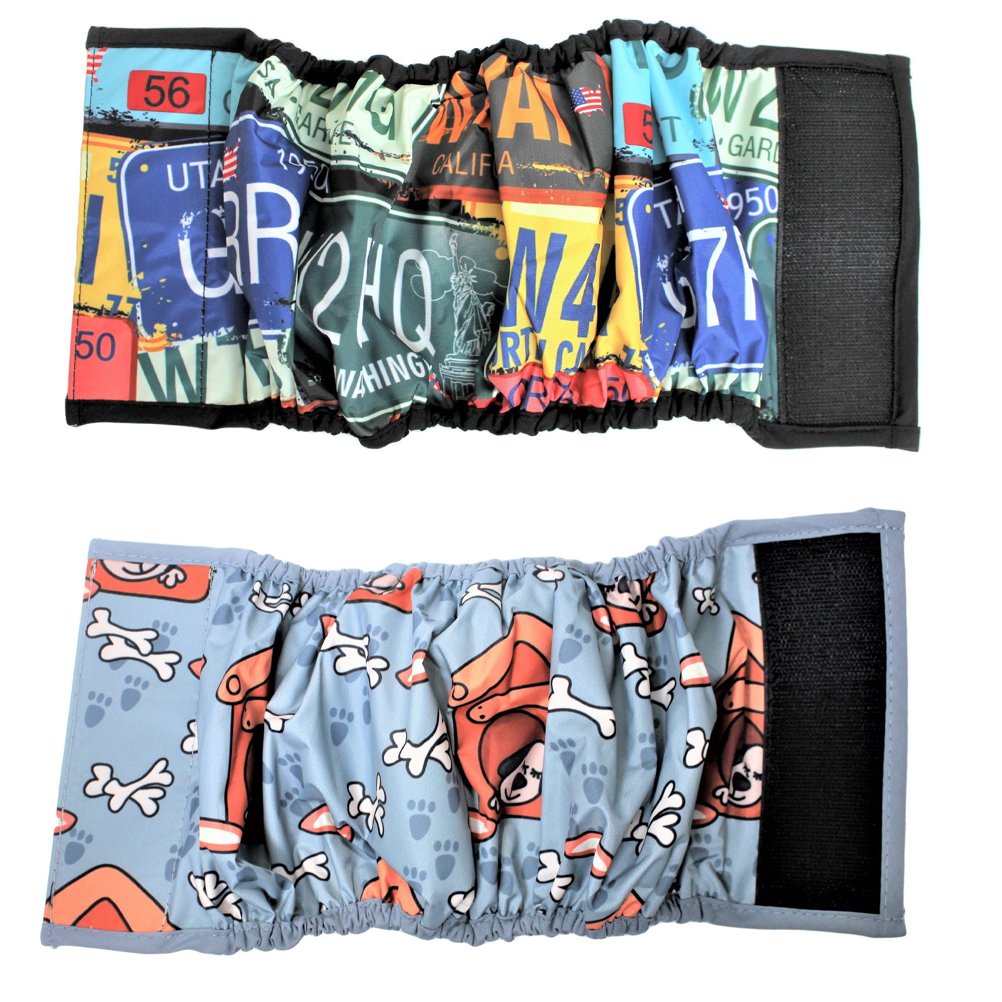 Pack – 2 Colors Waterproof Diapers Dog Belly Band With Absorbent Pad Male Wrap Reusable Sz XXXL (waist 20" - 27")