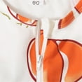 thumbnail image 5 of TBWNWG Baby Girls Halloween Outfit Romper Jumpsuit Long Sleeve Pumpkin Print Footed Pajamas Autumn Winter Cute for 0-12 Months,Sizes 3-6 Months, 5 of 8