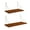 Walnut Brown, variant on Kate and Laurel Vista Wood and Metal Wall Shelves, Gray/Gold 2 Piece