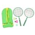 thumbnail image 2 of Kids Badminton Racket Set, Soft Edges, Portable Exercise Balance Physical Fitness 1 Pair Children Badminton Racket Set with Carrying Bag, 2 of 7