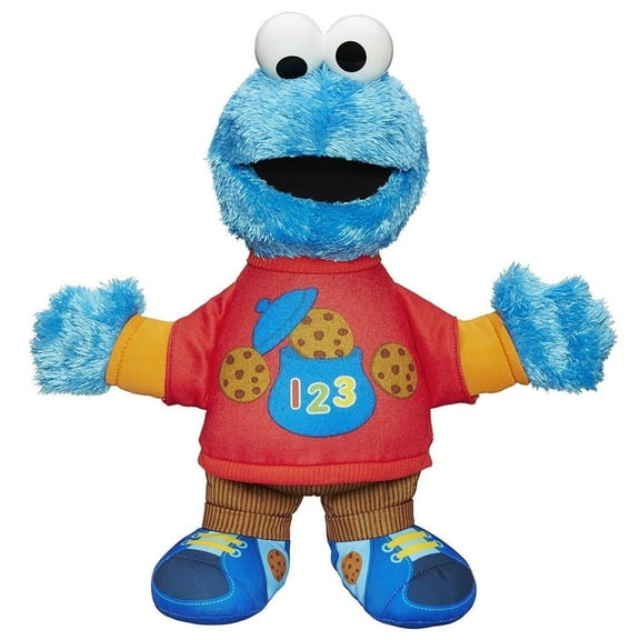 Sesame Street Cookie Monster Plush Doll 12in Soft Blue Stuffed Animal Playskool
