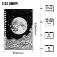 thumbnail image 2 of FORMRS 1-Subject Spiral Notebook 8" x 5" College Ruled 60 Refillable Sheet A5 Hard Cover, 2 Pack, Black Moon, 2 of 7