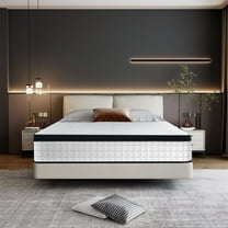 Queen Mattress,12 inch Cooling Memory Foam Mattress with Individual Pocket Springs, Medium Firm Comfort Mattress, Ventilated and Breathable, Mattress in A Box, CertiPUR-US Certified