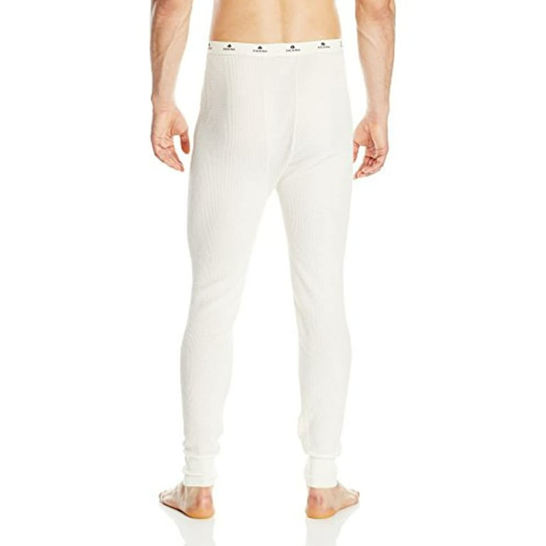 Men's Traditional Long Johns Pants Cotton Polyester Thermals 4XL Natural