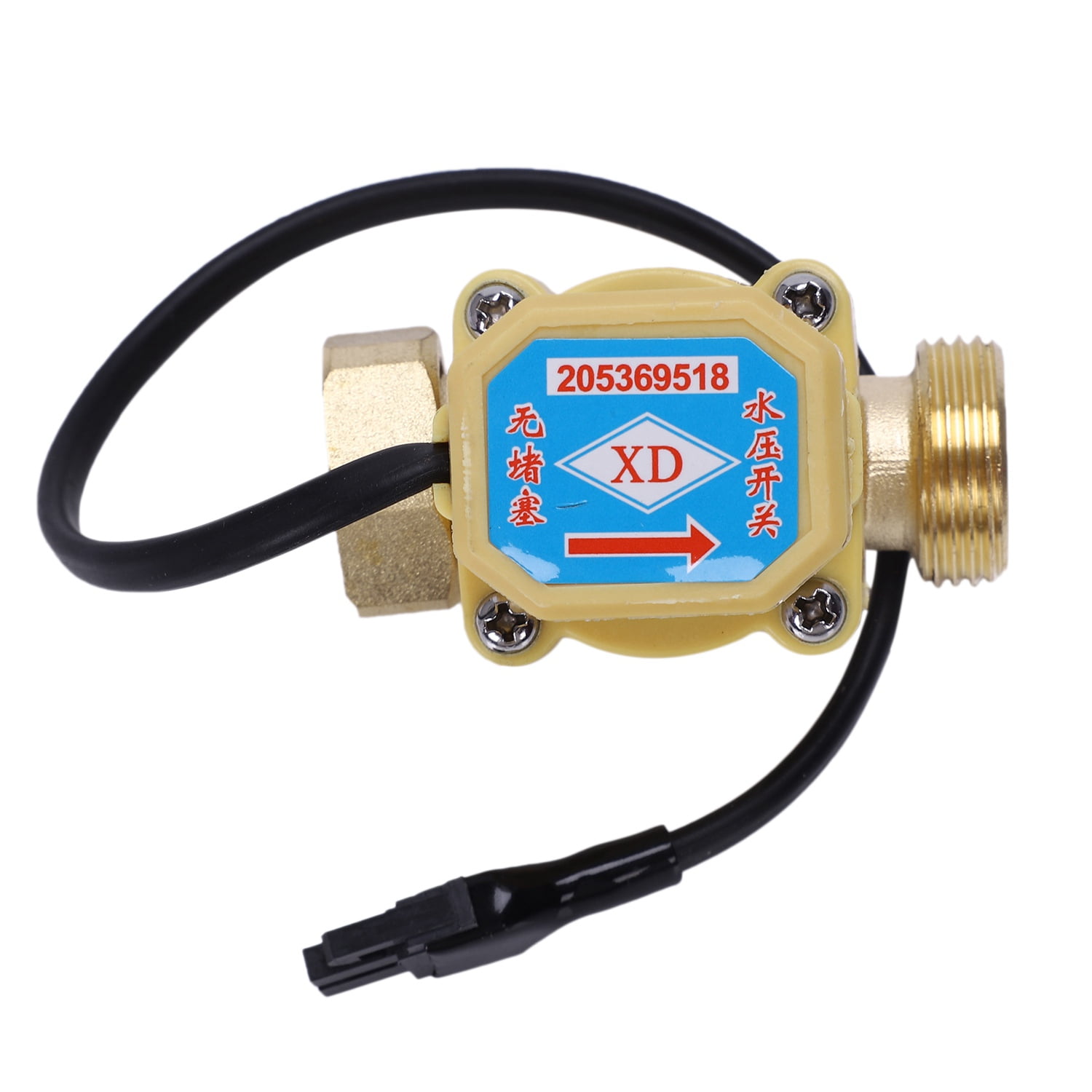 Pump Water Flow Sensor Switch 26mm 3/4" Metal PT Thread Connector 120W pump W 