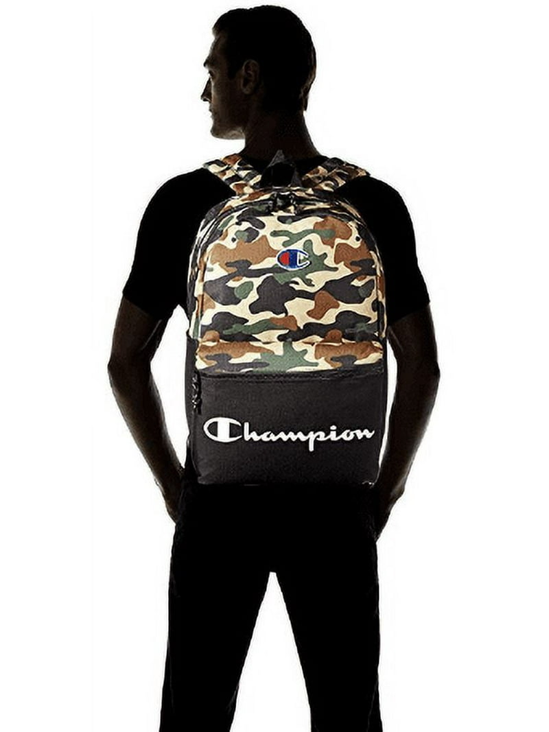 Champion Unisex Adult Manuscript Backpack Green Camo