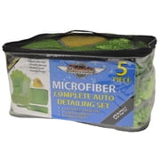 Detailer's Preference Microfiber Complete Auto Detailing Kit 5-Pieces Plus Bag