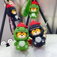 thumbnail image 1 of Neinkie Tiger Keyring Corrosion Resistant Anti-oxidation Special Collections Building Blocks Tiger Doll Pendant for Decor, 1 of 8