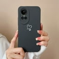 thumbnail image 4 of Cases For Oppo Reno 10 Pro 5G Heart Butterfly Full Protection Soft Liquid Silicone Black Phone Cover For Oppo Reno10Pro Funda TYP265 OPPO Reno 10 Pro, 4 of 6
