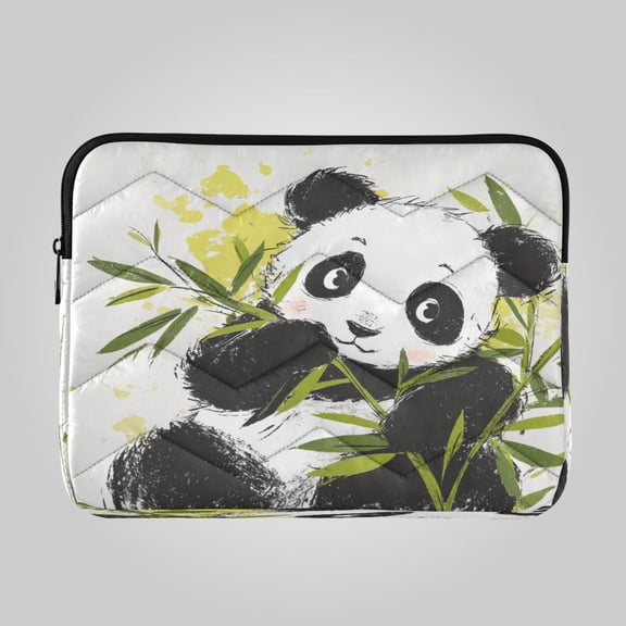 RMDQTR 16in Laptop Bag Briefcases Computer Inner Bags Computer Bags Laptop Sleeves Work Travel School Bag Cheerful Bamboo Panda