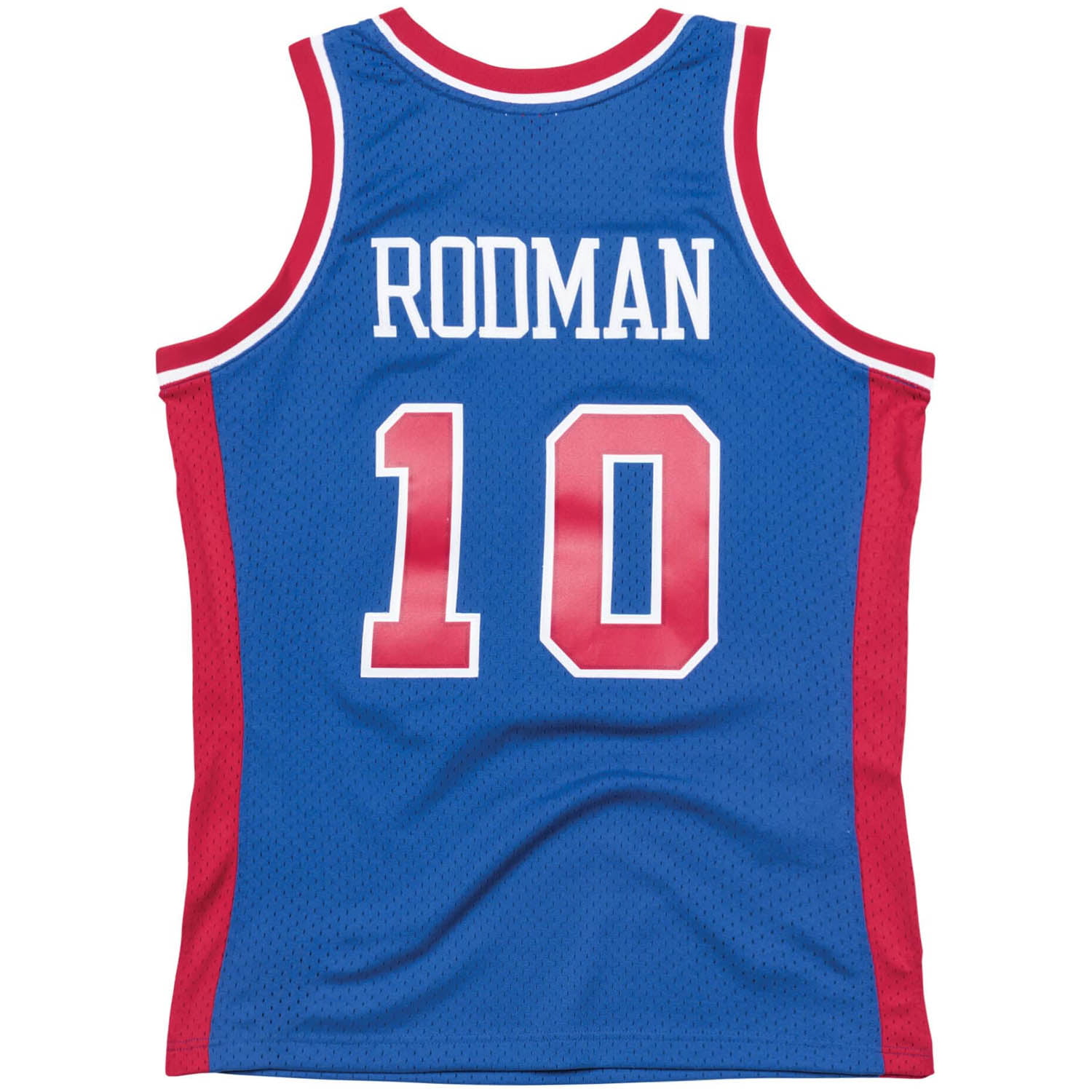 Retro Dennis Rodman #10 Detroit Pistons Basketball jersey Stitched Blue 