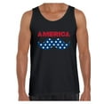 thumbnail image 1 of Awkward Styles Men's America Patriotic Mustache Graphic Tank Tops USA Independence Day 4th of July, 1 of 4