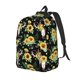 thumbnail image 1 of Disketp Sunflower Skull Boho print Canvas Backpack Lightweight Travel Daypack Student Rucksack Laptop Backpack-, 1 of 5
