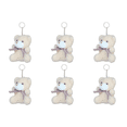 thumbnail image 1 of Llavero Con Muñecos Oso Peluche Bolso Dibujos Animados Bonitos para Mujeres Y Niñas (marrón Claro), 1 of 4