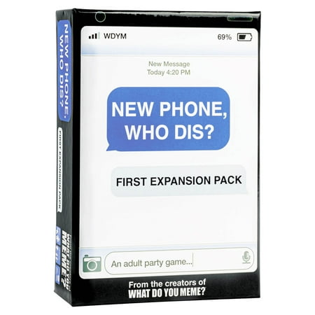 New Phone, Who Dis? Expansion Pack Party Game, Designed to be added to the Core Game by What Do You Meme?