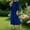 Dark Blue, variant on Wrap Women's Winter Dresses 2026 Sexy Velvet Zipper Cocktail Crew Neck 3/4 Sleeve Midi Womens Classy Dresses