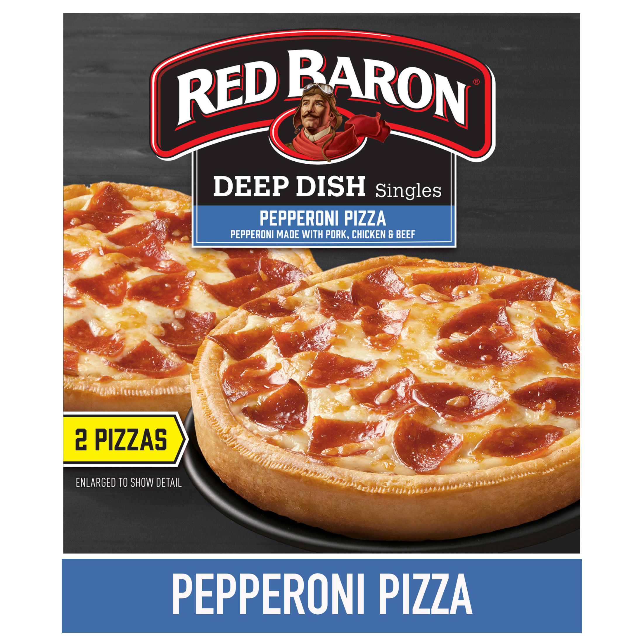 Red Baron Frozen Pizza Deep Dish Singles Pepperoni, 11.2 oz - image 3 of 14