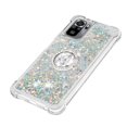 thumbnail image 4 of Funda para Xiaomi Redmi Note 10S 4G/Note 10 4G con Brillo Líquido Flotante, Purpurina, Parachoques y Anillo Giratorio Soporte, 4 of 5