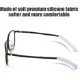 thumbnail image 3 of 5 Pairs Soft Silicone Eyeglass Ear Cushions,2.2x0.23In Glasses Sock Pieces Tube,White Non Slip Eyeglass Ear Cushions,Eyeglass Soft Silicone Pads, 3 of 6