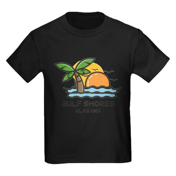 CafePress - Alabama Gulf Shores T Shirt - Dark T-Shirt Kids XS-XL