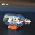 thumbnail image 5 of Glass Sail Boat Ship in a Bottle Sculpture,18X10X8cm,White, 5 of 6