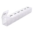 thumbnail image 4 of Extra Large Weekly Pill Organizer 2 Pcs, Daily Pill Cases For Pills/vitamin/fish Oil/supplements (black And White), 4 of 5