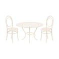 thumbnail image 3 of Juego de 3 sillas de mesa de café en miniatura para casa de muñecas, 1/12, elegante adorno de jardín de hadas para micropaisaje, casa de muñecas, 3 of 8