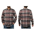 thumbnail image 3 of Airmenty Men's Plaid Jacket Flannel Shirt Long Sleeve Casual Button Down Coat Lightweight Jacket with Chest Pocket, 3 of 7