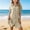 Beige, variant on SGFCWSX Girls Summer Dresses Collared Button Down Short Sleeve Shirt Dress With Pocket Casual Beach Kids Vacation Dress Beige Size 6-7 Years