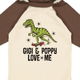 thumbnail image 4 of Inktastic Gigi and Poppy Love Me Dinosaur Boys Long Sleeve Baby Bodysuit, 4 of 5