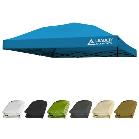 Leader Accessories Replacement Canopy Top Cover for 10 X 10 Straight Leg Pop Up Canopy Tent Canopy Top Cover Only-Blue