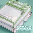 thumbnail image 5 of Twfbrm Expanding File Organizer with Handle, 13 Pockets Large Capacity File Folder with Label, Waterproof Accordion File Tote Pouch with Snap Closure, Portable Document Storage Bag for Office, Blue, 5 of 9
