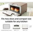 thumbnail image 4 of BALMUDA The Toaster | Steam Oven Toaster | Compact Size 14.1" W x 12.6" D x 8.2" H | 5 Cooking Modes: Sandwich Bread, Artisan Bread, Pizza & Pastry, Oven | Baking Pan Included | US Version | White, 4 of 10