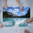 thumbnail image 3 of Jasper National Park, Canada, Maligne Lake, Photography (1000 Piece Puzzle, Size 19x27, Challenging Jigsaw Puzzle for Adults and Family, Made in USA), 3 of 4