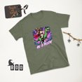 thumbnail image 2 of He is Rizzin' Jesus T-Rex Graphic T-Shirt (Military Green, S), 2 of 4
