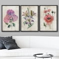 thumbnail image 2 of wall26 Framed Canvas Print Wall Art Set Pastel Watercolor Lily Daisy Flowers Nature Floral Illustrations Modern Art Rustic Botanical Relax/Calm for Living Room, Bedroom, Office - 16"x24"x3, 2 of 5